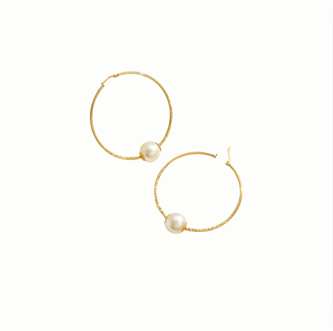 Pearl Hoops