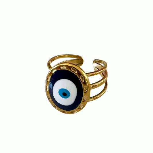 Oval eye ring