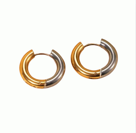 Gold & silver hoops