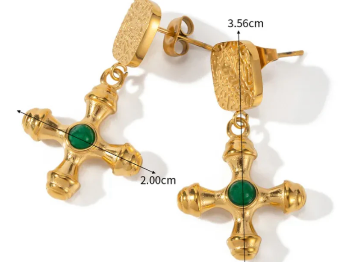 Cross earrings